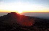 Dawn over Mawenzi, one of Kilimanjaro's peaks